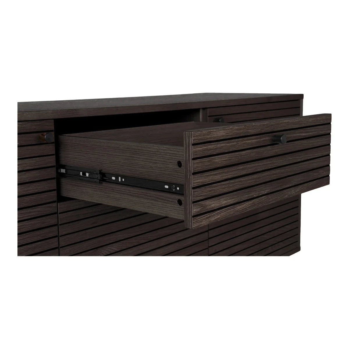 Kyoto dressoir van eiken fineer in smoked uitvoering - Afbeelding 6