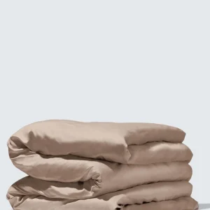 Silky Bamboo Duvet Cover, Taupe
